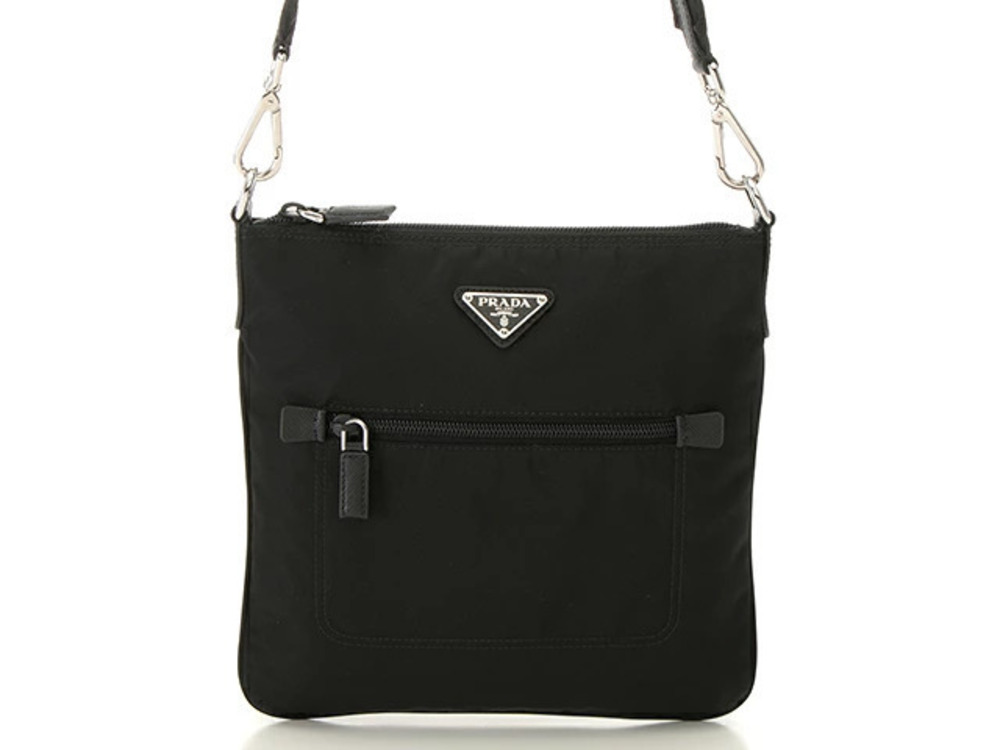 Prada Tessuto Shoulder Bag Black